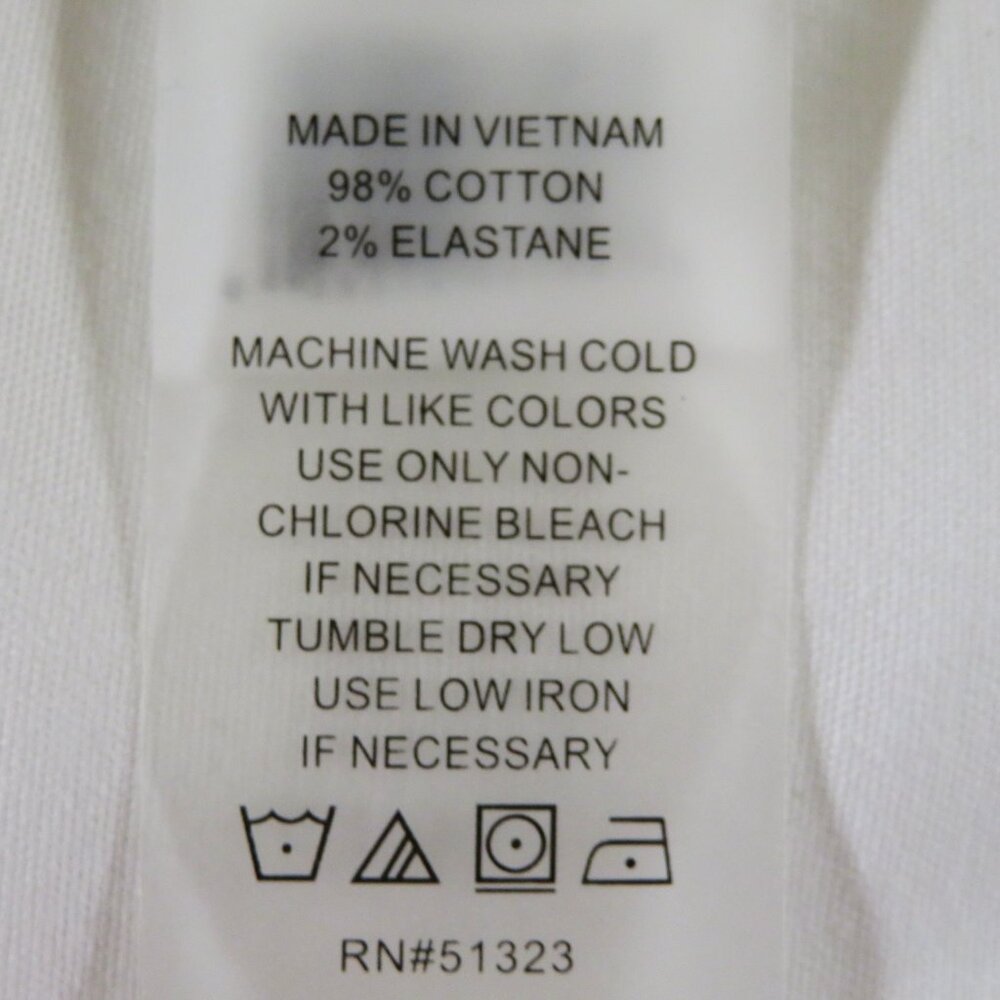 Vince Camuto Stretch Cotton Ankle Pants Bright White Solid Size 8 - Picture 5 of 5